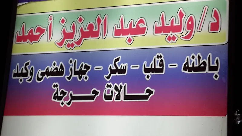 عيادة دكتور وليد عبد العزيز (باطنه .قلب . سكر . جهاز هضمى وكبد وحالات حرجه )
