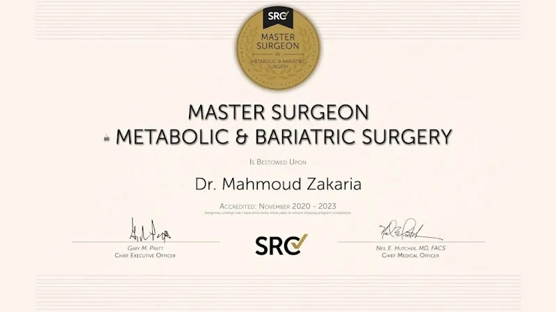 Dr. Mahmoud Zakaria, Professor of Bariatric Surgery - Ain Shams University (Mohandessin Clinic)