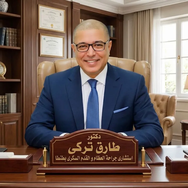 عياده دكتور طارق تركى استشاري جراحة العظام والقدم السكرى بطنطا